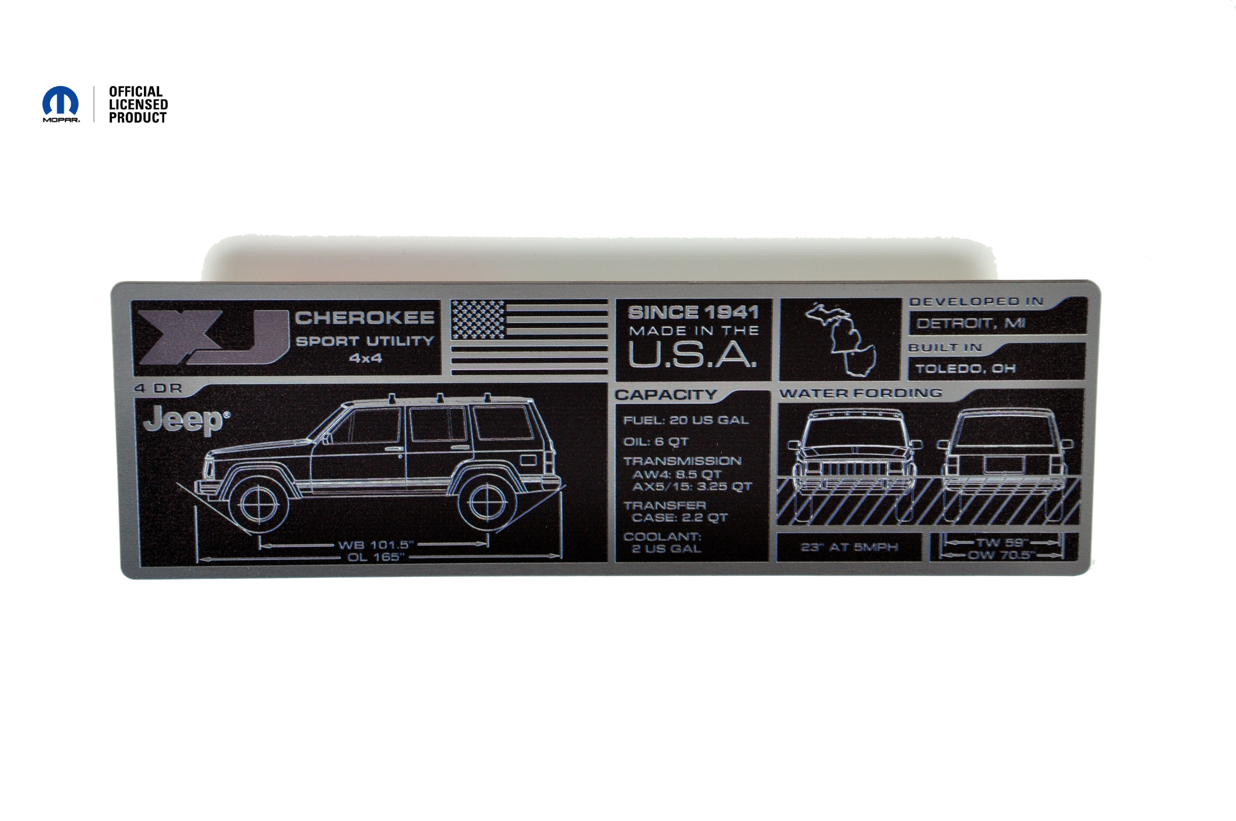 Jeep Cherokee (XJ) Gen2 Fender Badges — Azzy's Design Works